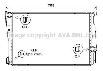 AVA QUALITY COOLING Radiaator,mootorijahutus BW2546